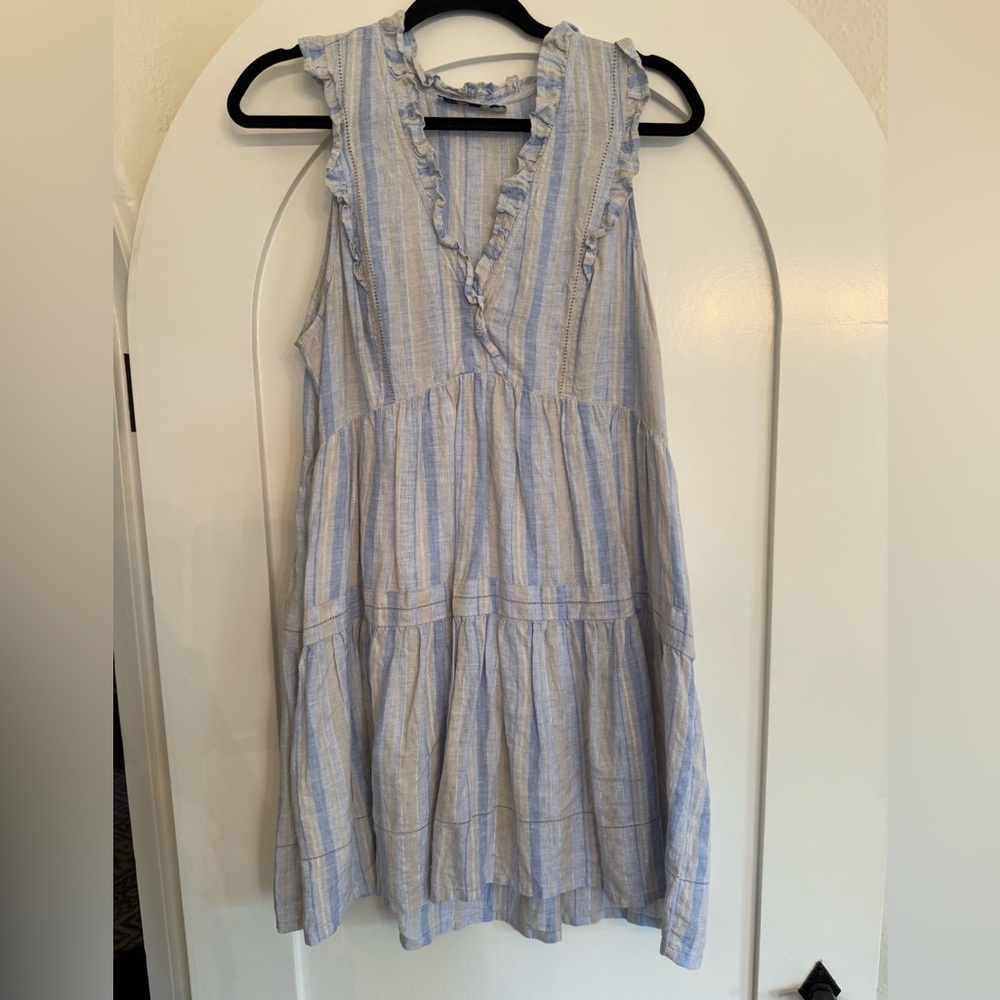 Vineyard Vines Light Blue Striped Dress
